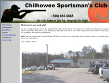 Tablet Screenshot of chilhoweesportsmansclub.com